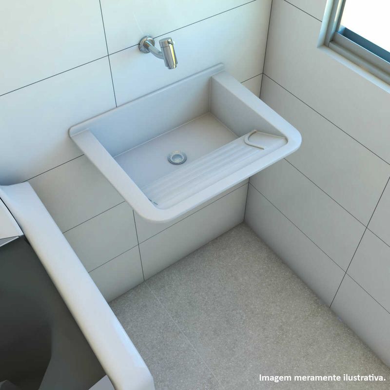 tanque decoralita thermo fibra simples 56x43 branco (mp)