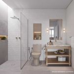 chuveiro celite quadrado com braço de parede 220mm elite cromado (mp)