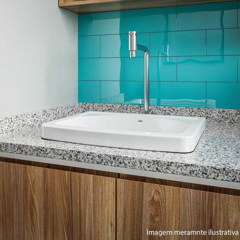 torneira celite para cozinha de mesa bica móvel 90º basic cromado (mp)