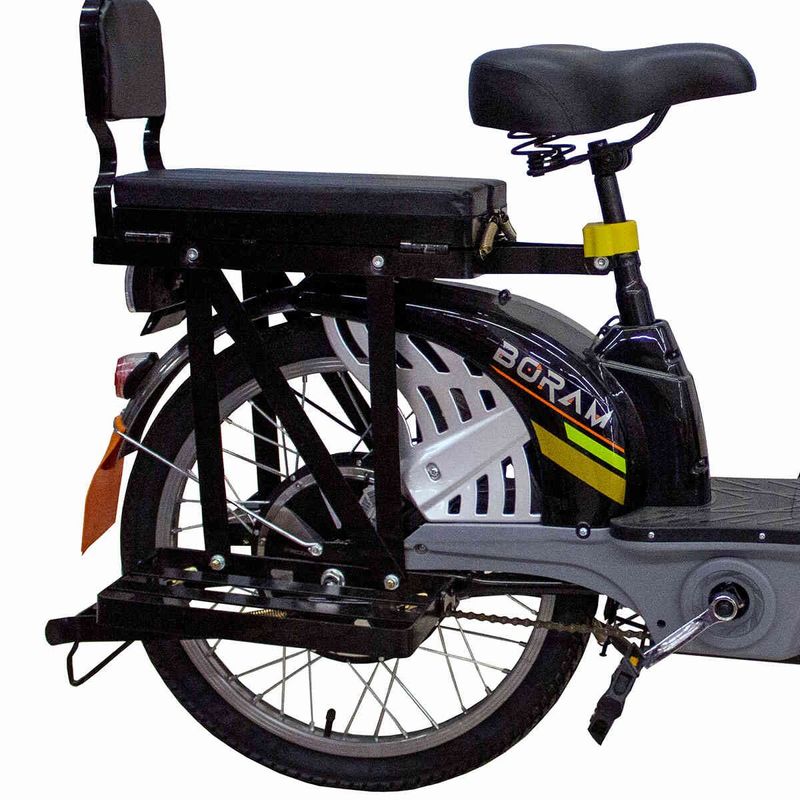 bicicleta elétrica boram mobi 350w preto bc-03
