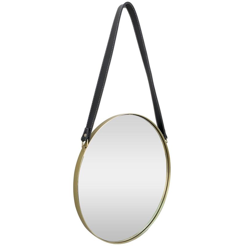 espelho noritex redondo dourado e preto 531-72560