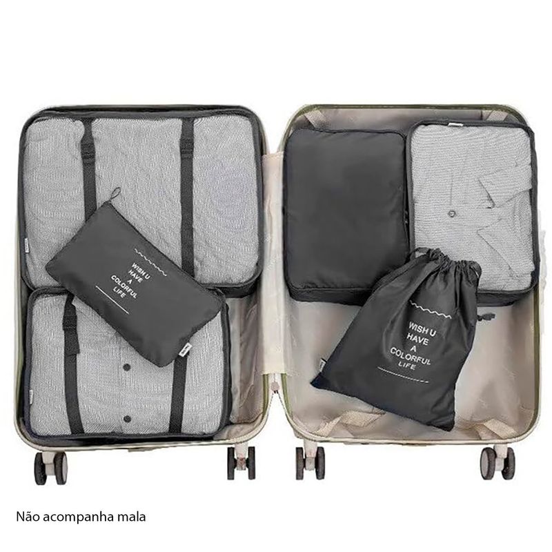 conjunto 6 peças bolsa latcor poly lat132ts