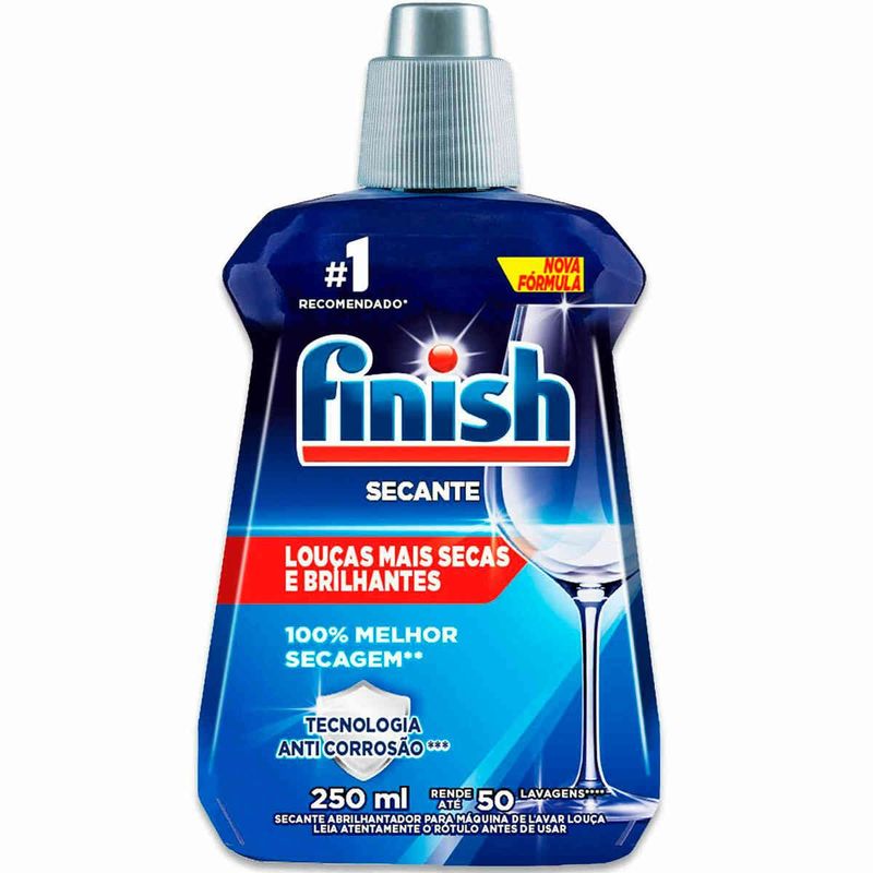 secante para lava-louças finish abrilhantador líquido 250ml