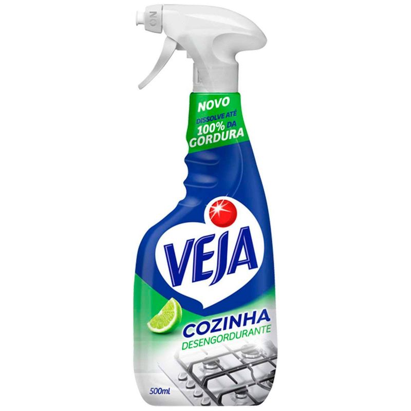 limpador veja cozinha desengordurante limão spray 500ml