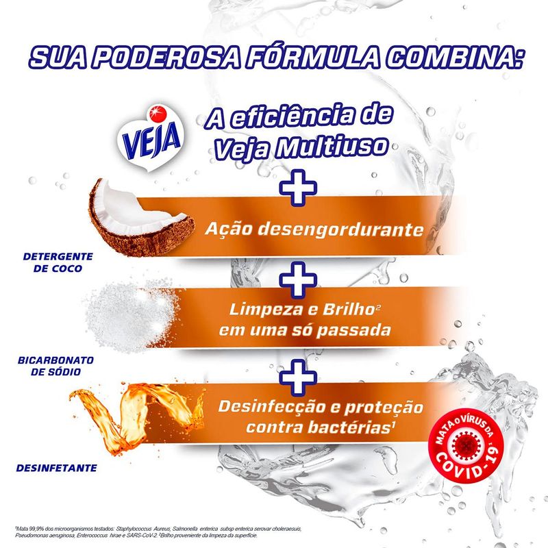 limpador multiuso veja power fusion coco spray 500ml