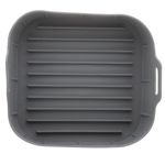 forma lyor de silicone para air fryer quadrada cinza 4887