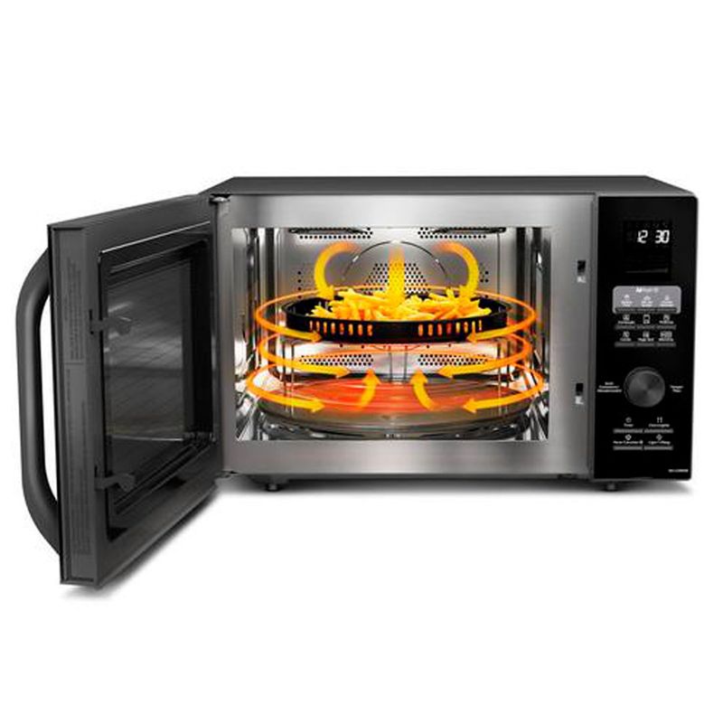 forno micro-ondas 4 em 1 panasonic 30l preto - nn-cd89nbru