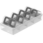 organizador de temperos martiplast 9 peças ou clear branco cob1400bcf