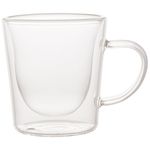 jogo de xícaras rojemac para café 2 peças parede dupla 100ml transparente 28862