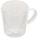 jogo de xícaras rojemac para café 2 peças parede dupla 100ml transparente 28862