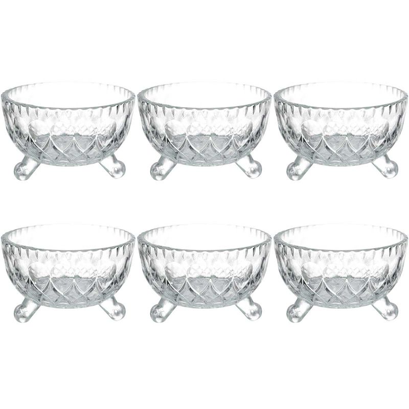 jogo de bowls full fit 6 peças dynasty 200ml transparente 28772