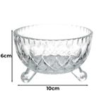 jogo de bowls full fit 6 peças dynasty 200ml transparente 28772