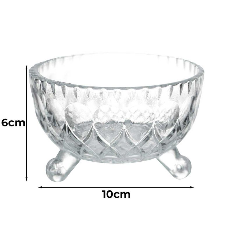 jogo de bowls full fit 6 peças dynasty 200ml transparente 28772