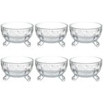 jogo de bowls full fit 6 peças dynasty 200ml transparente 28773