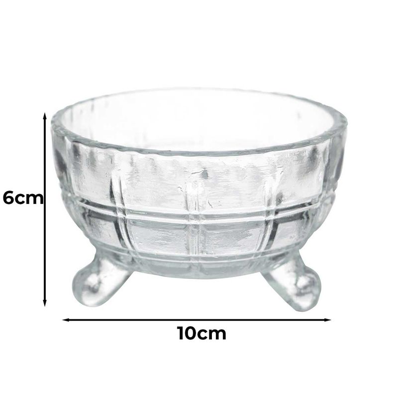 jogo de bowls full fit 6 peças dynasty 200ml transparente 28773