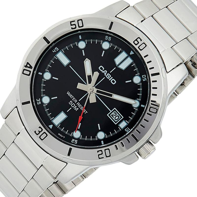 relógio masculino casio prata mtp-vd01d-1evudf