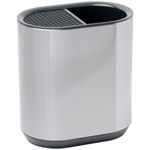 porta facas e utensílios mimo style em aço inox prata 8245