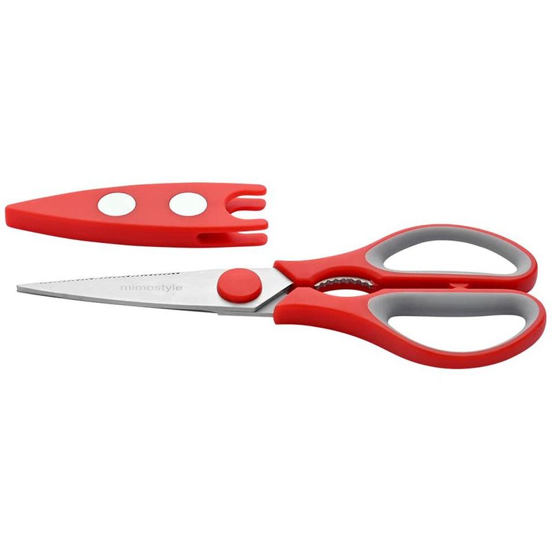 tesoura para cozinha mimo style vermelho 4527
