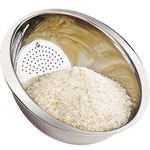 escorredor de massas mimo style para arroz e macarrão inox prata 8911
