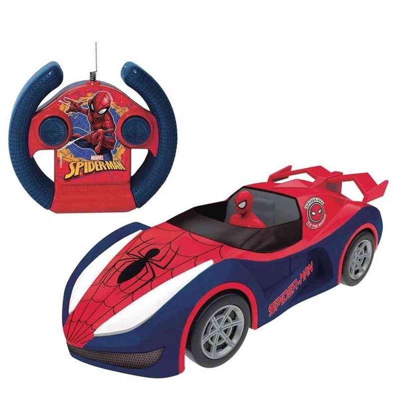 carrinho de controle remoto candide overdrive spiderman 5845