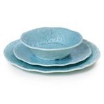 jogo de jantar latcor 12 peças gibson home indigo frost azul 130983.12