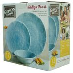 jogo de jantar latcor 12 peças gibson home indigo frost azul 130983.12