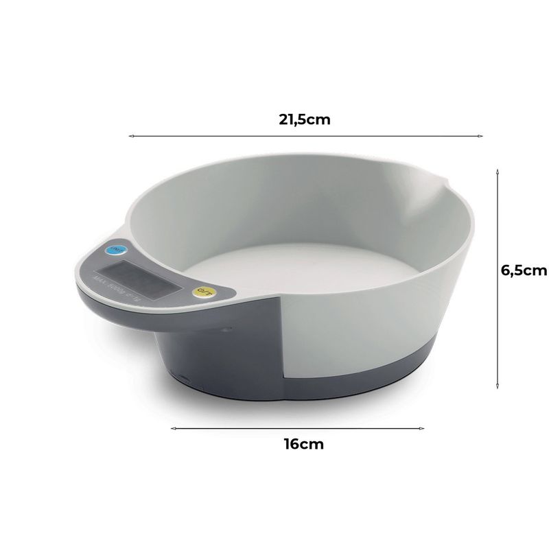 balança de cozinha digital alta precisão brinox cinza 2922103
