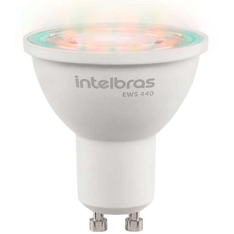 lâmpada spot led intelbras izy smart wi-fi branco ews 440