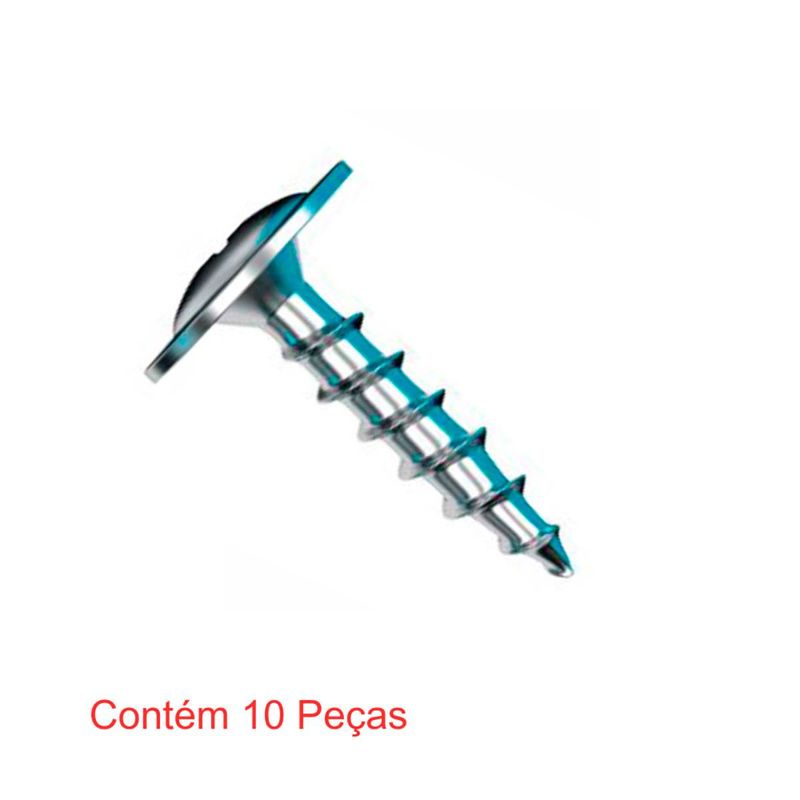 parafuso drywall sforplast agulha flangeado 4,2x13mm 10 peças (mp)