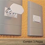 protetor de tomada 3 peças - sforplast (mp)