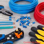 terminal anel pré-isolado para fios e cabos de 1,5 à 2,5mm² azul 20 peças - sforplast (mp)