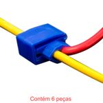 conector de derivação 0,75-2,5mm azul 6 peças - sforplast (mp)