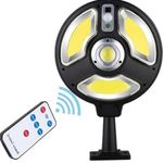 luminária solar ecosolis redondo tipo poste com sensor 84085