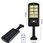 luminária solar ecosolis 20w sensor com placa poste soip 8 bf mini 12led