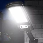 luminária solar ecosolis 20w sensor com placa poste soip 8 bf mini 12led