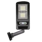 luminária solar ecosolis poste 20w mini com sensor luz branco frio