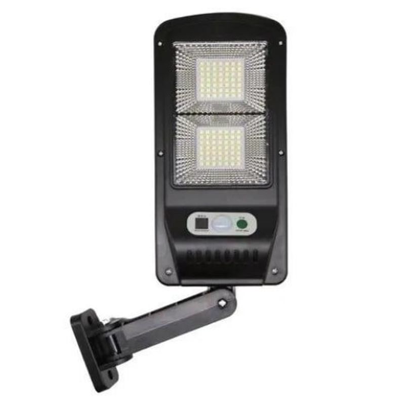 luminária solar ecosolis poste 20w mini com sensor luz branco frio