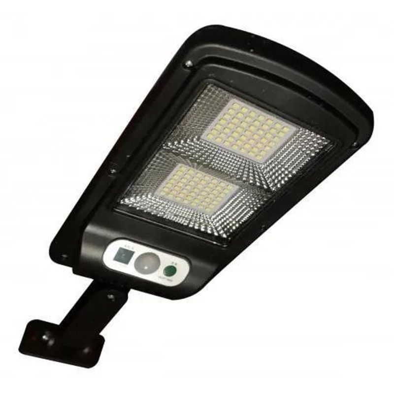 luminária solar ecosolis poste 20w mini com sensor luz branco frio