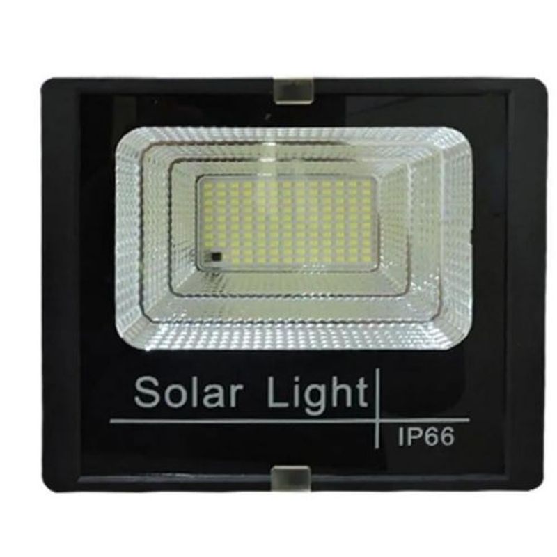refletor solar ecosolis 100w led luz fixa com placa solar eco-aaa-100