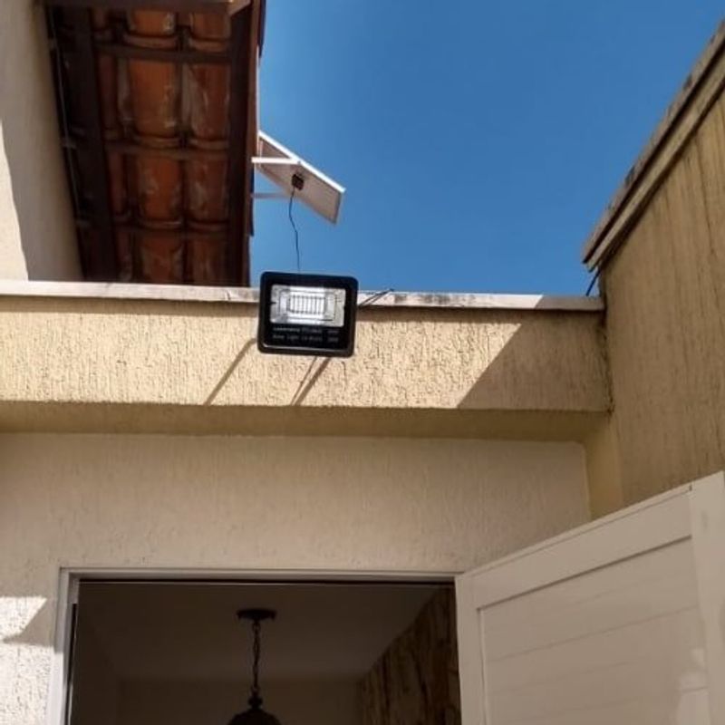 refletor solar ecosolis 100w led luz fixa com placa solar eco-aaa-100