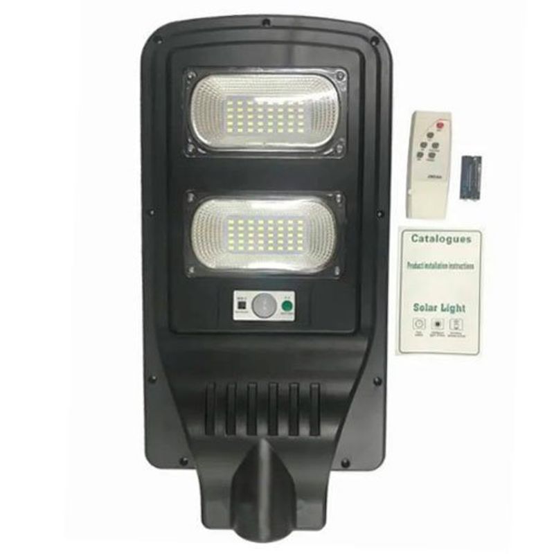 luminária solar ecosolis poste com sensor 100w eco-100-aaa