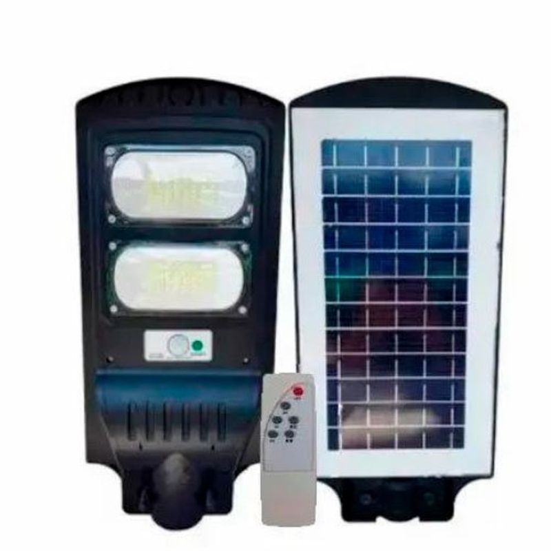 luminária solar ecosolis poste com sensor 100w eco-100-aaa