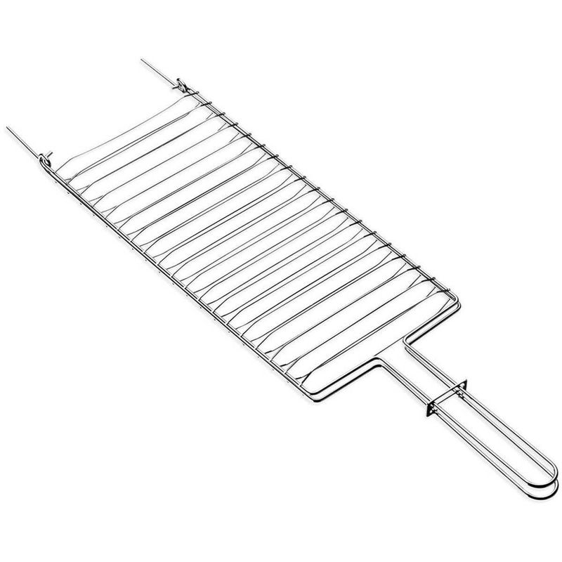 grelha tramontina churrasco em aço inox 42x23cm 26480004