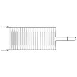 grelha tramontina churrasco em aço inox 42x23cm 26480004