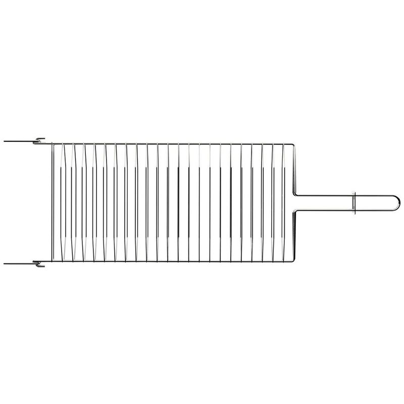 grelha tramontina churrasco em aço inox 42x23cm 26480004