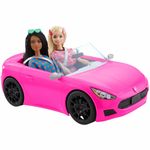 carro mattel barbie veículo conversível rosa hbt92