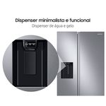 geladeira side by side samsung 602l 127v inox look rs60