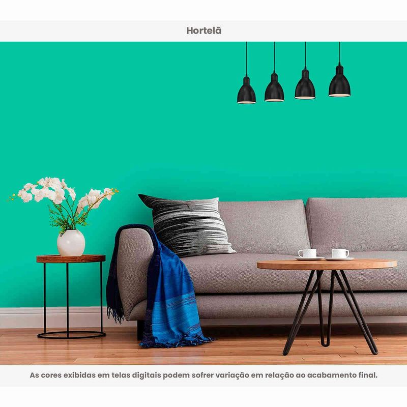 tinta acrílica hidrotintas standard semibrilho 15l brilho e cor hortelã (mp)