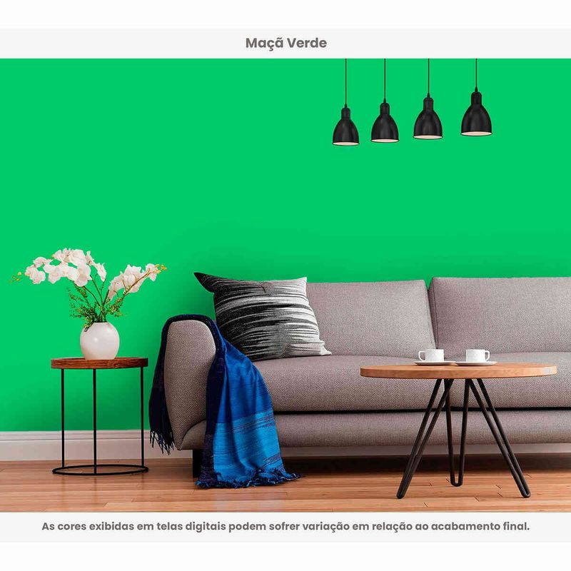 tinta acrílica hidrotintas standard semibrilho 15l brilho e cor maçã verde (mp)