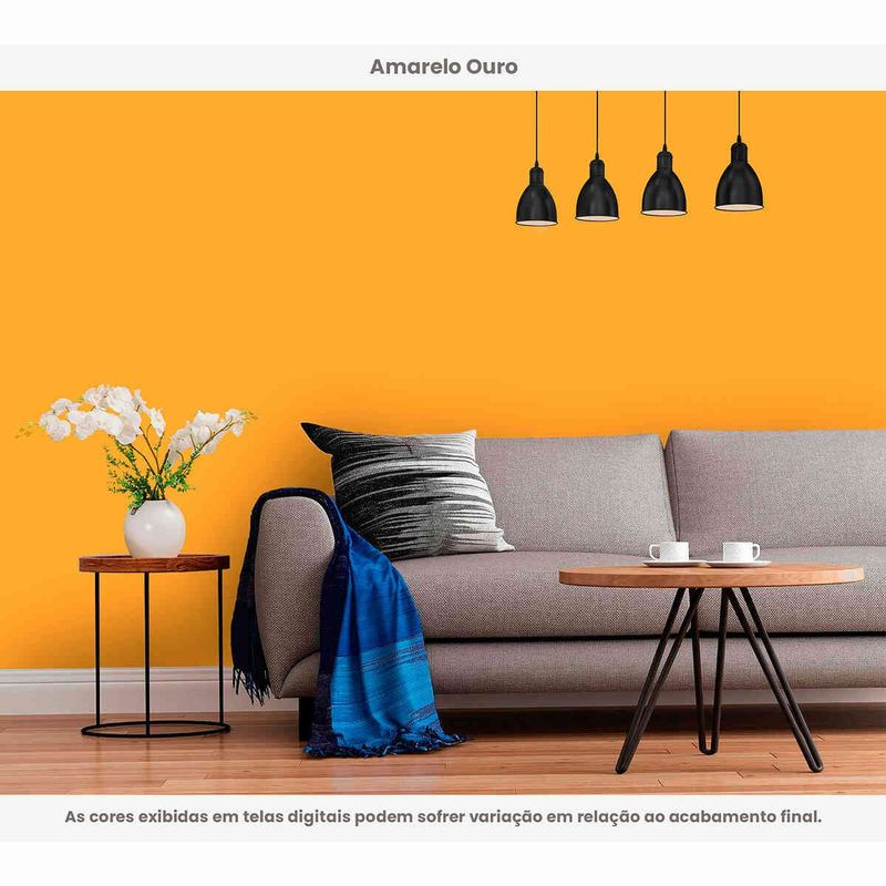 tinta acrílica hidrotintas standard semibrilho 3l brilho e cor amarelo ouro (mp)